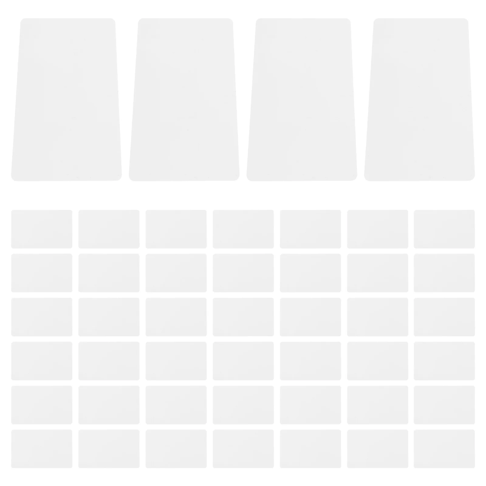 Dual Sided Pvc White Card Blank Cards 50 Pcs For Business Cards Id Card Blanks Printable Pvc Plastic Stock
