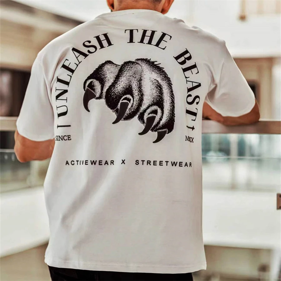 

Men Summer cotton Casual T shirt Gyms Athlet Fitness Bodybuilding Muscle male Short Slim fit Shirts fashion Tee top clothing