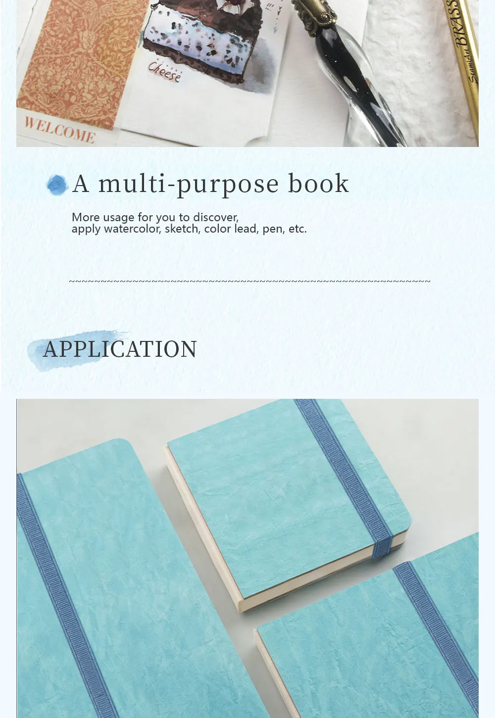 Back cover of the sketch pad