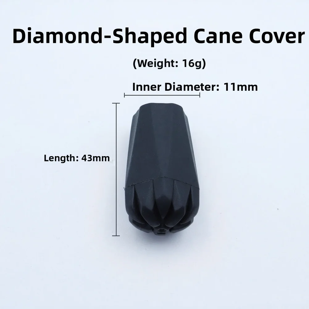 10 Stück Rutschfeste Wanderstock-Schutzkappen Trekking-Stöcke Ersatzteile Outdoor-Camping-Zubehör – Detail 4