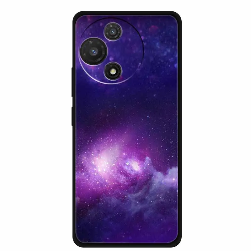 Black Soft Silicone TPU Phone Case with Cool Wolf Design - Shockproof and Protective Cover