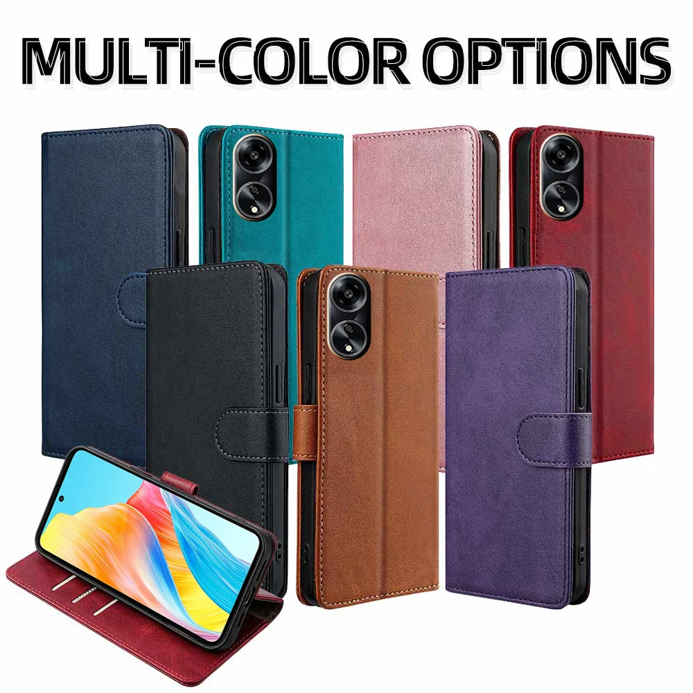OPPO A98/A96 Leather Wallet Case 6