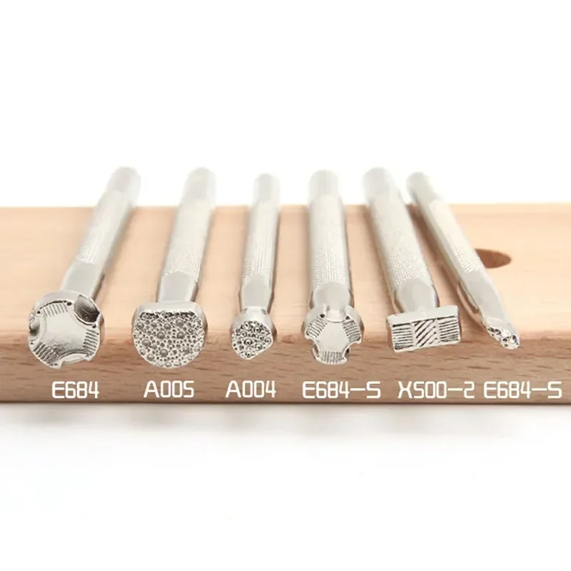 Metal Leather Working Saddle Making Tools Carving Leather Craft Stamps Stamping Solid DIY Printinting Craft Supplies