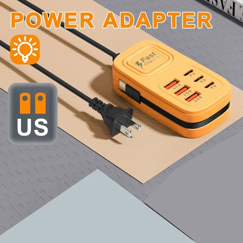 US Yellow 3USB 3C