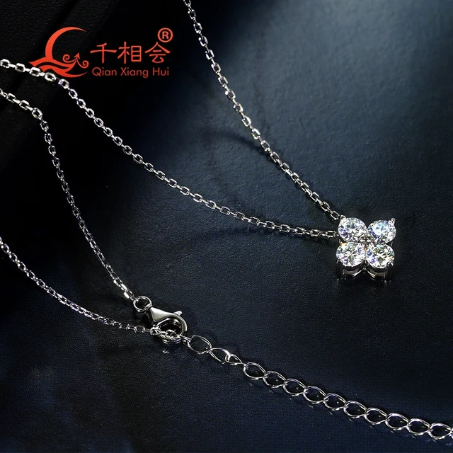 모이사나이트의 빛나는 매력으로 행운과 사랑을 기원하는 S925 실버 펜던트 목걸이