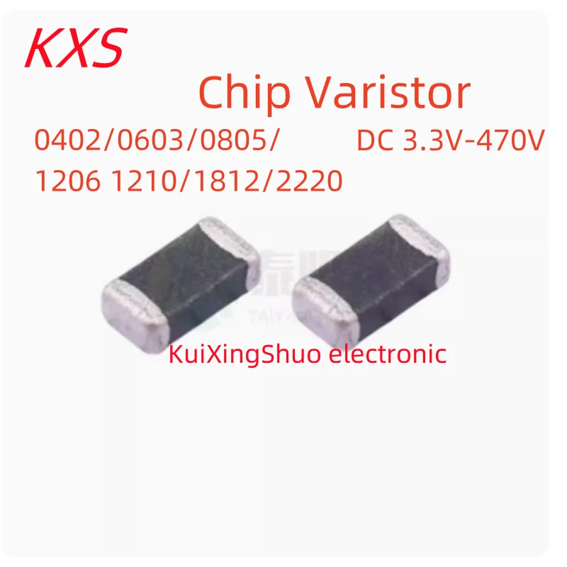50PCS VC1206 SMD B72520V 1206 Varistor Static Dissipative DC Voltage 3.3v 5.6v 8v 9v 11v 12v 14v 16v 18v 22v 24v 30v 36v 39v varistor piezoresistor