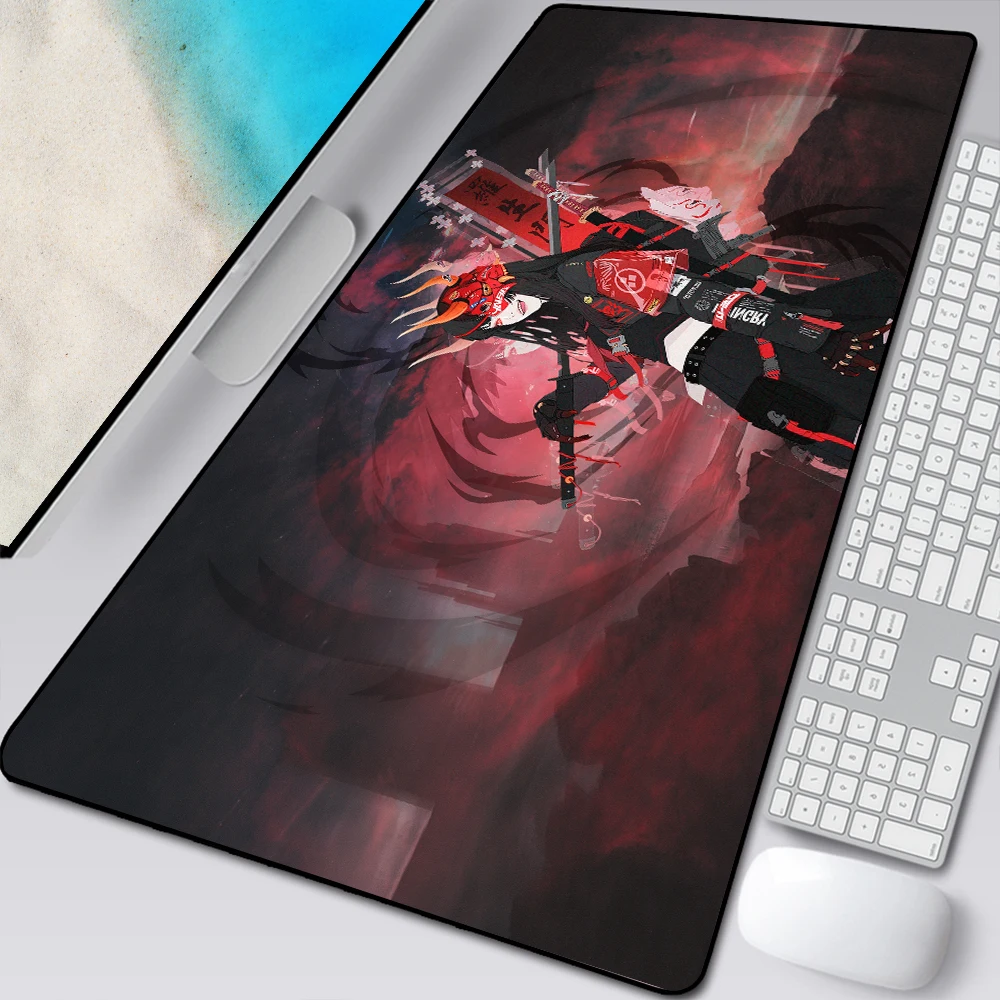Japão Mestre do Mouse Pad Diabo Teclado de Jogo Preto e Branco Almofada de Borracha Tapete de Mesa Tapete pc Anime - Imagem 3
