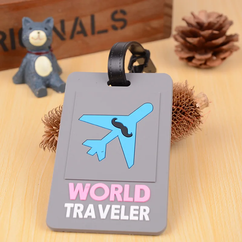 1PCS Portable Silica Gel Luggage Tag Suitcase Identifier Label Baggage