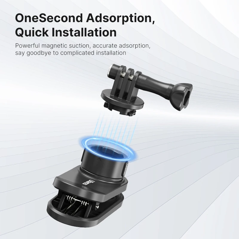 Ulanzi Go-Quick Ⅱ Magnetic Quick Release Backpack Strap Mount Compatible with Gopro DJI OSMO Insta360 Action Camera QR System 2