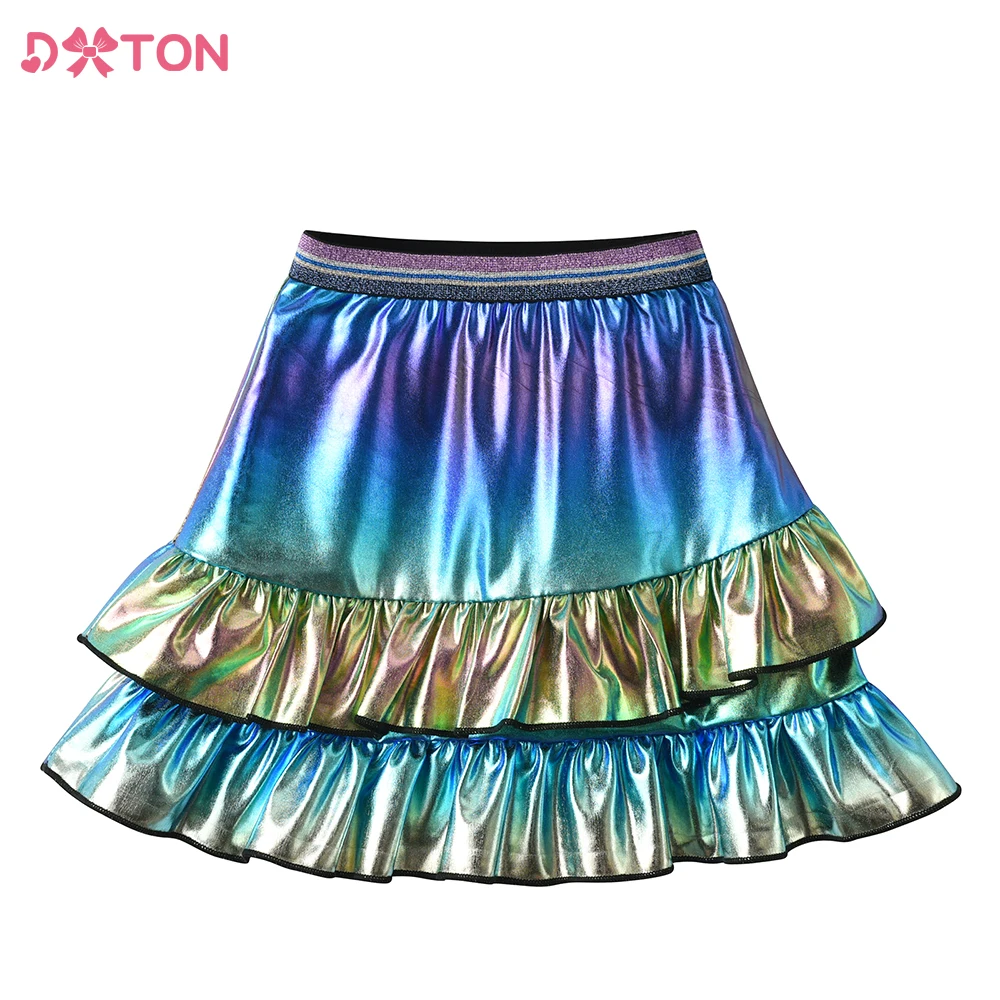 DXTONKidsPartyPromDanceSkirtsChildrenGradientSequinsShiny