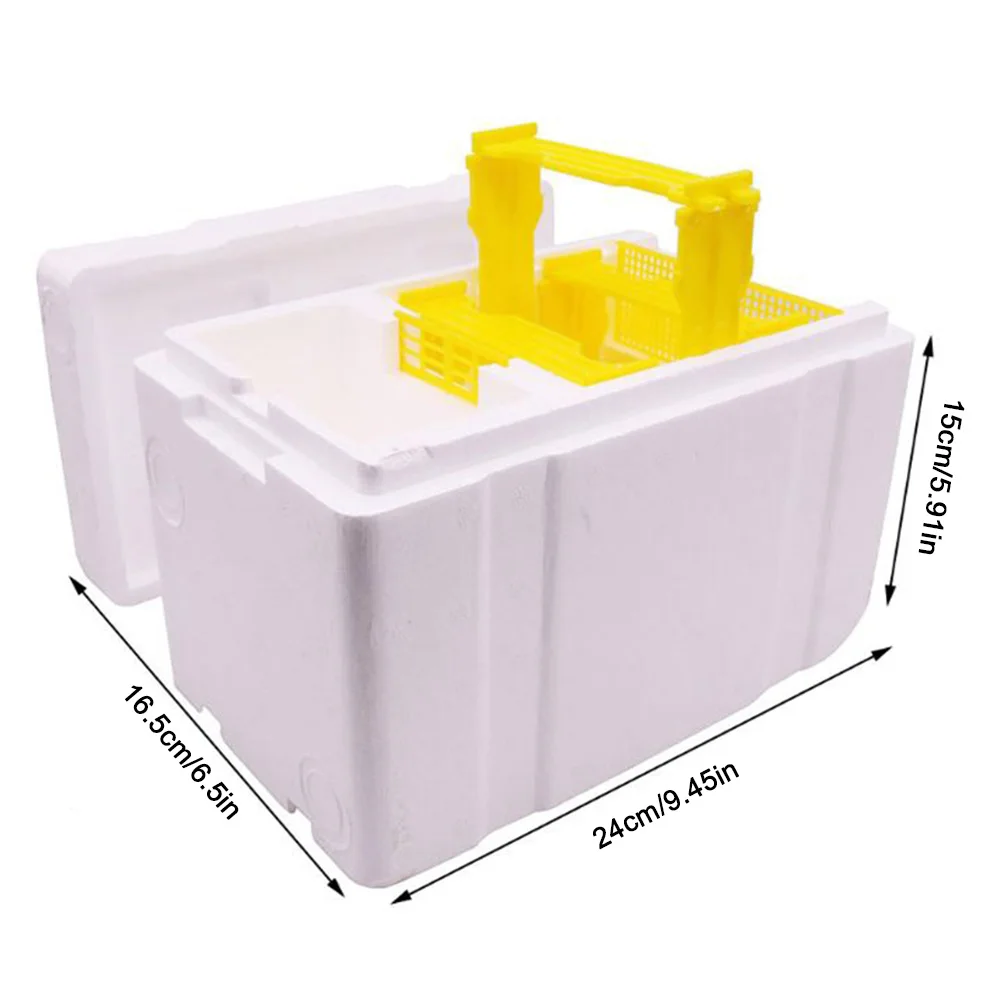 Bee Foam Pollination Boxes Beekeeping King Box Bee Hive Holder Beekeeping Kit Mating Supplies Home Garden Breeding Tools