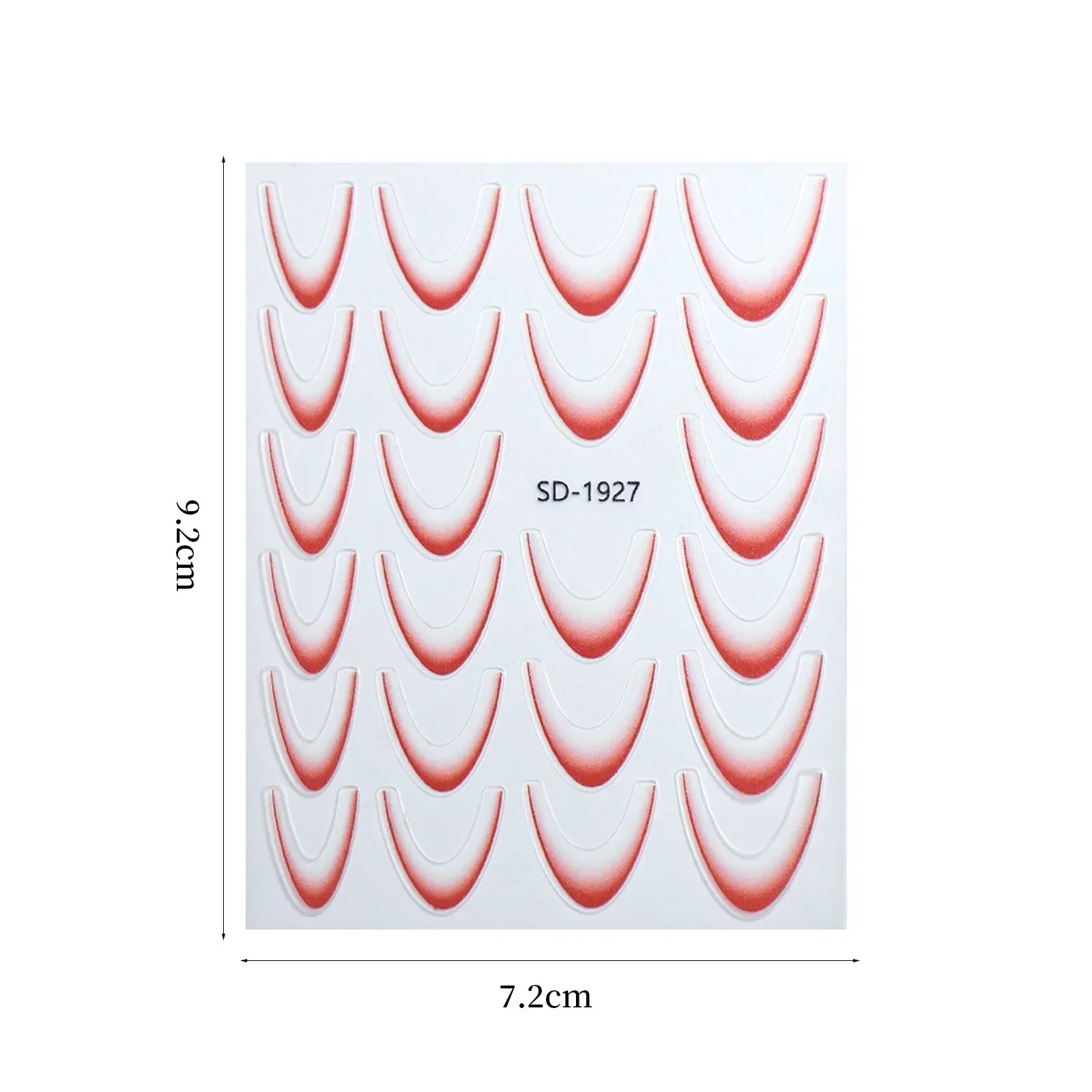 Nail Stickers Nail Art Tools Gradient Color Line Design French Manicure Self-adhesive Tips Guides 12Colors