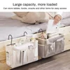 Canvas Bedside Hanging Pocket Storage Bag Bedroom Magazine Storage Pouch Diaper Caddy Toy Holder Baby Tissue Box Home Organizer 5