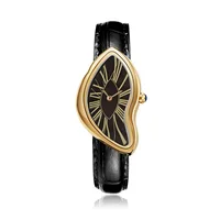 Nouveau Alien Crash Melt Twist Y2K montres pour hommes et femmes mode bracelet en cuir étanche montres à Quartz cadeau livraison directe 3