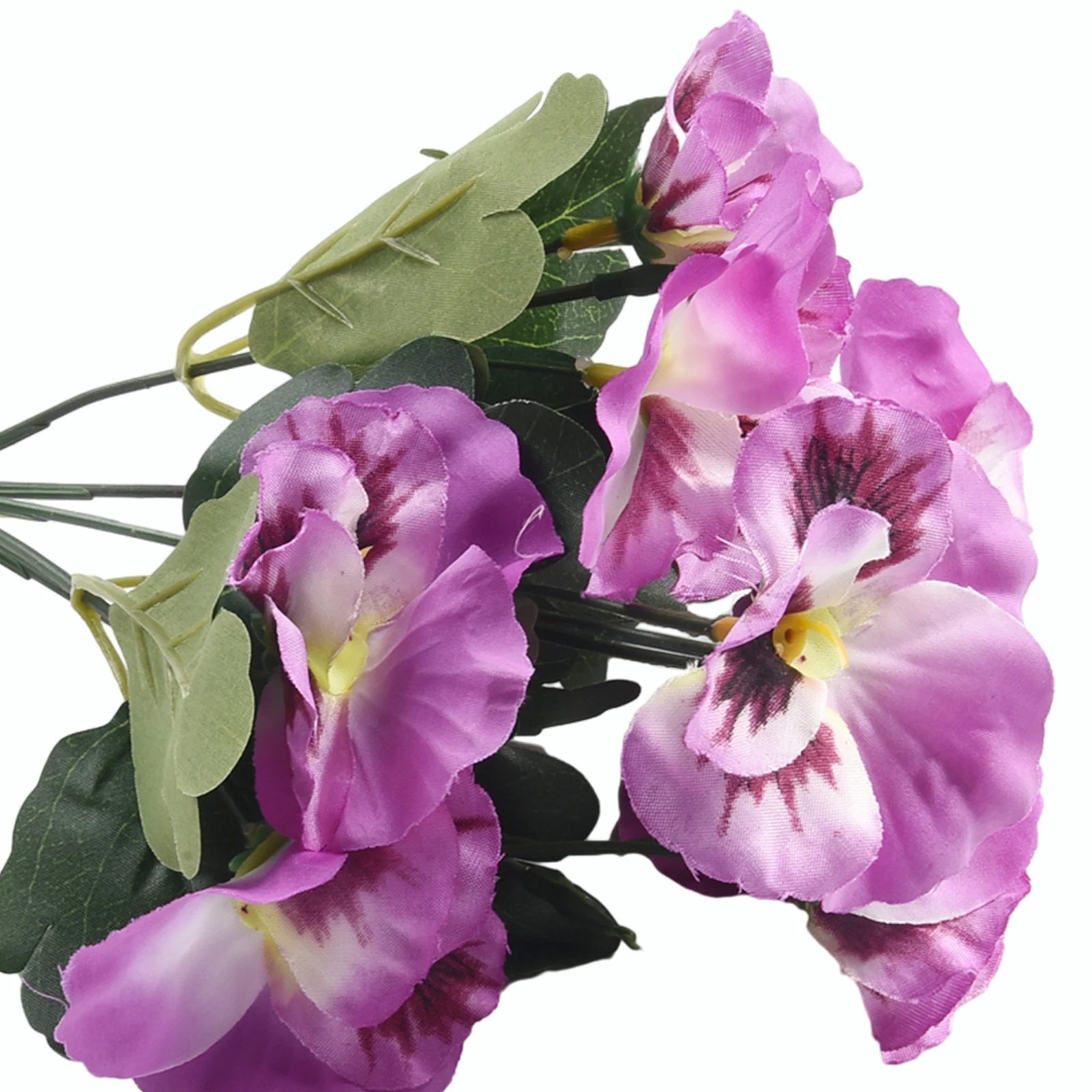 10 Köpfe künstliche Stiefmütterchen gefälschte Blume 26cm Blumenstrauß Simulations anlage für Home Party Hochzeits feier Hintergrund Büro Dekor – Detail 7