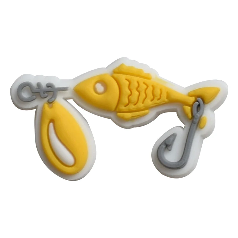 Fishing-Themed Shoe Charms for Clogs and Shoes Accessories