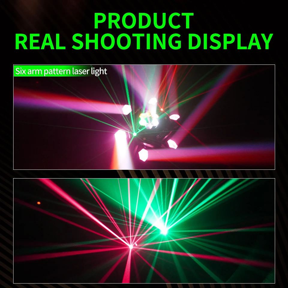 RGBW 6 Head Moving Head Pattern Beam Light 120W Six Arm DMX 6x10W DJ Bar Strobe
