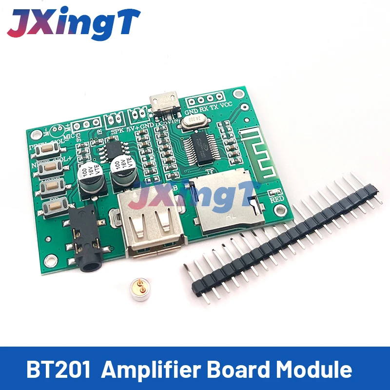 Bt201 Dual Mode 5.0 Bluetooth Lossless Audio Power Amplifier Board Module Tf Card U Disk Ble Spp Porta Seriale Trasparente Trans