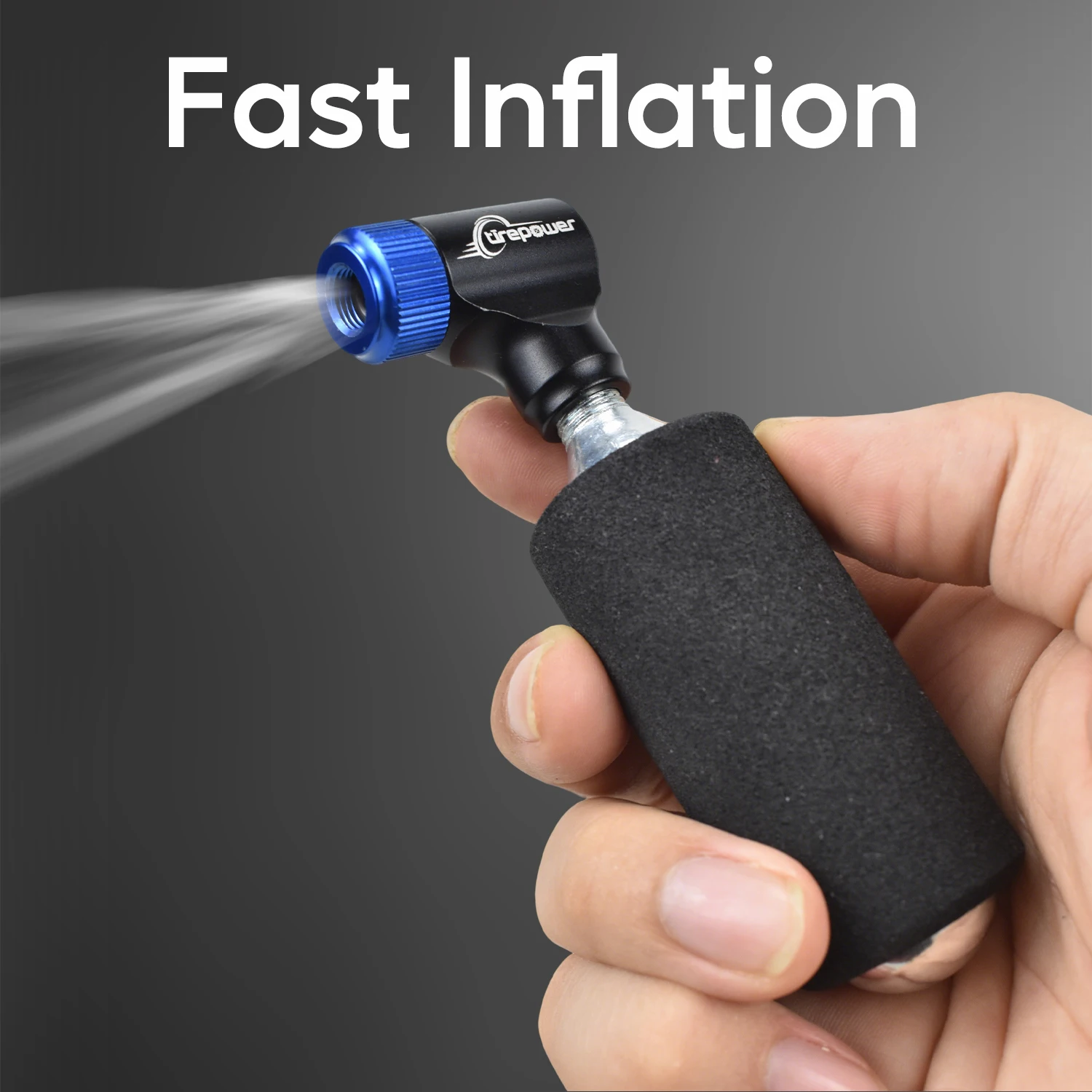 Inflador Neumáticos Bicicleta Con Cartuchos CO2 - Kit Compacto Para Ciclismo, Moto, Scooter, Incluye Funda