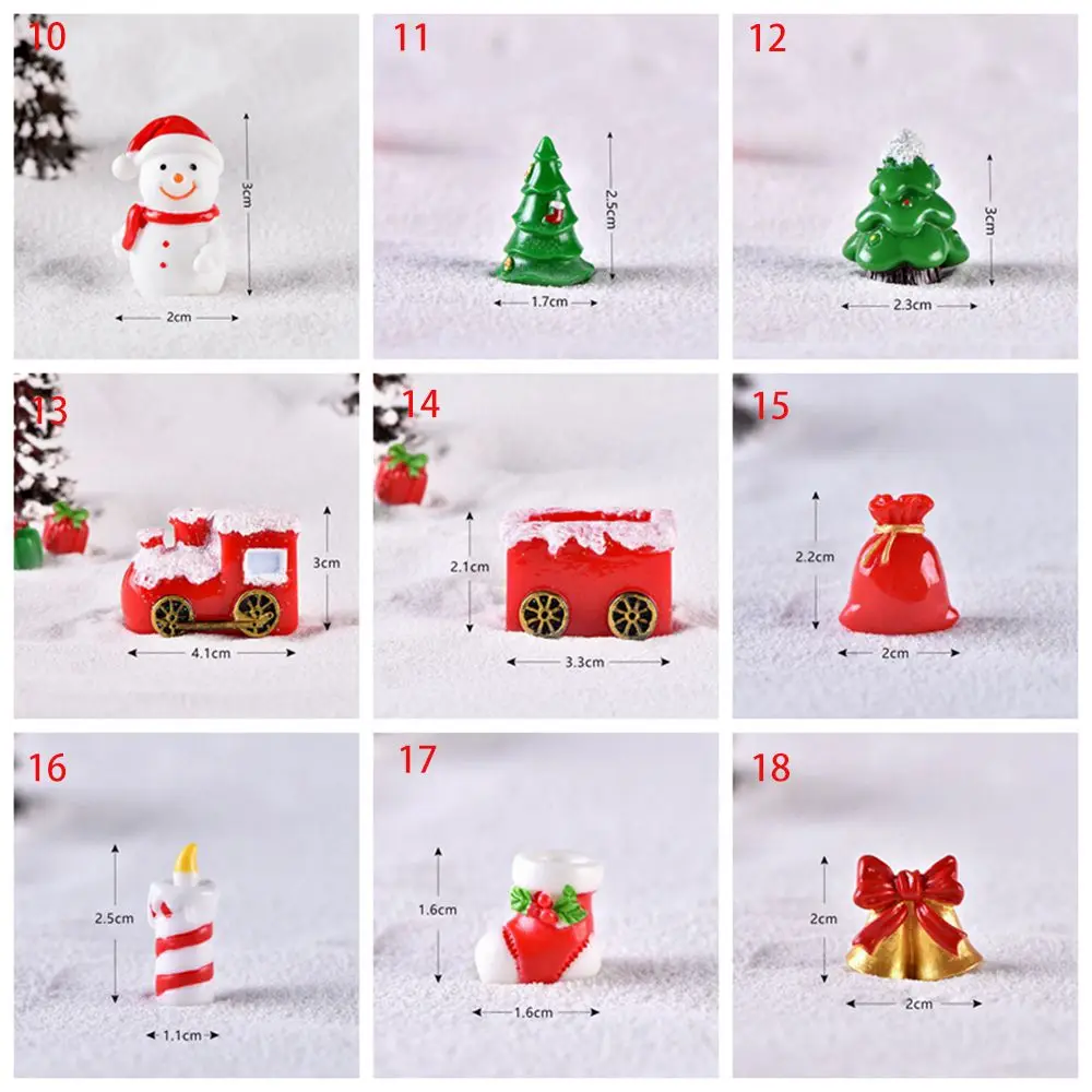 Mini Christmas Tree Garden Decor - Cute Holiday Ornament & Micro Landscape Figurine