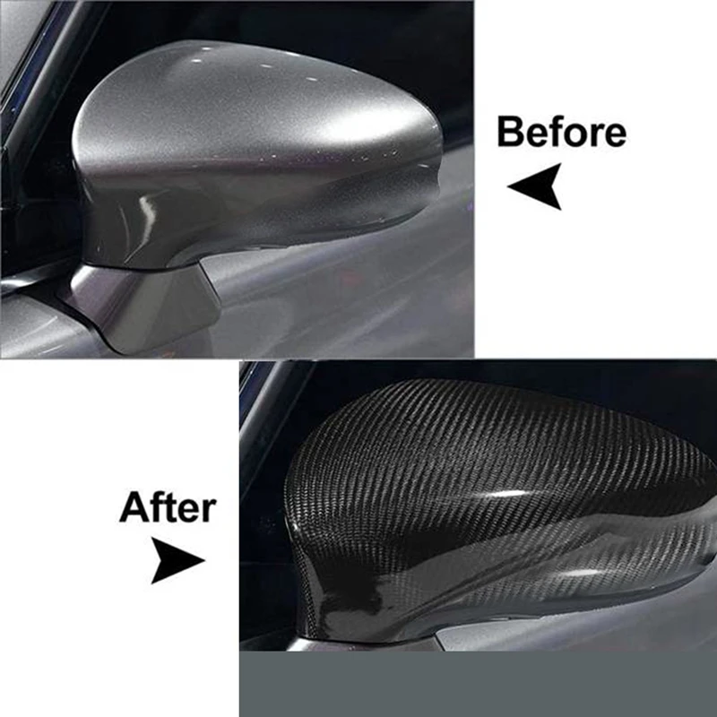 

For Lexus IS250 IS300 IS350 2006-2012 Real Carbon Fiber Side Rear View Mirror Cover Trim Without Lighted Style Parts