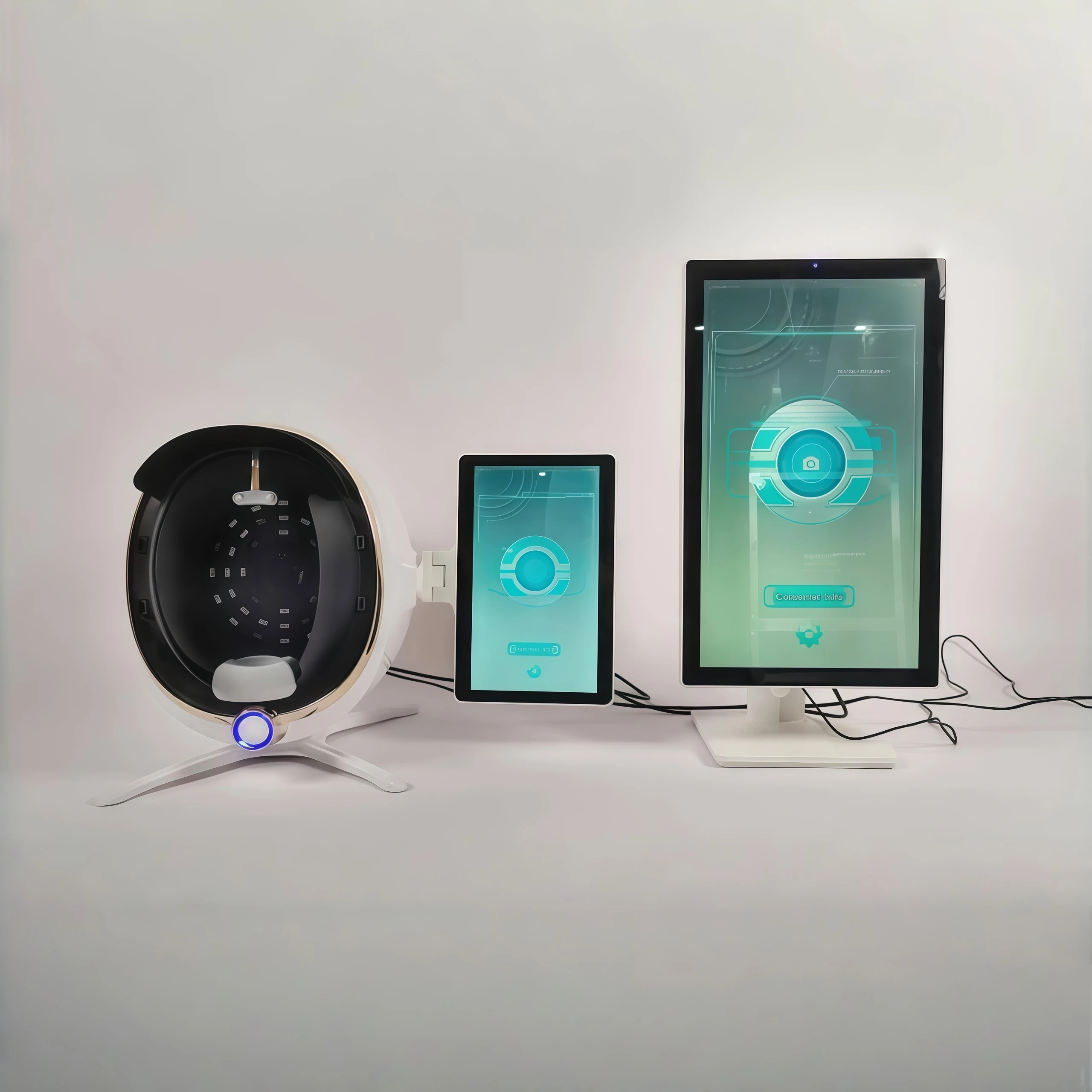 Scanner de peau 3D, analyseur de soins du visage, Machine de moniteur, miroir magique, Test Portable, détecteur d'anglais, analyse de Test de caméra faciale
