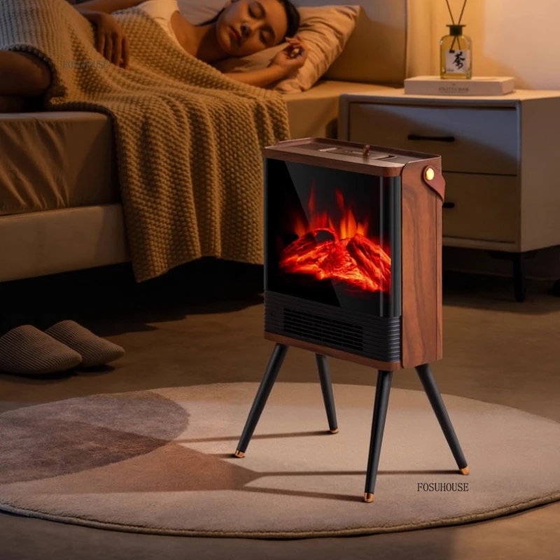 เตาผิงอเนกประสงค์ดีไซน์เนอร์ สไตล์ยุโรป สำหรับห้องนั่งเล่น เตาผิงจำลองเปลวไฟถ่าน ตกแต่งบ้าน 1