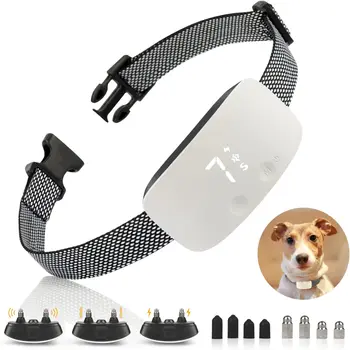 Automatic Anti Barking Dog Collar, Rechargeable Bark Stopper