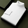 Autumn Mens High Quality Knitted Turtleneck Sweater Winter Long Sleeve Breathable Pullover Large Solid Color Warm Streetwear 3