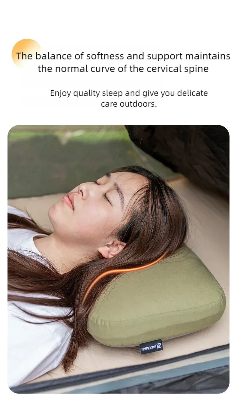 Description Picture 4 of itemHIKEMAN Outdoor Pillow Memory Cotton Cervical Pillow Portable Breathable Camping Gears Travel Sleeping Supplies with Storage Bag