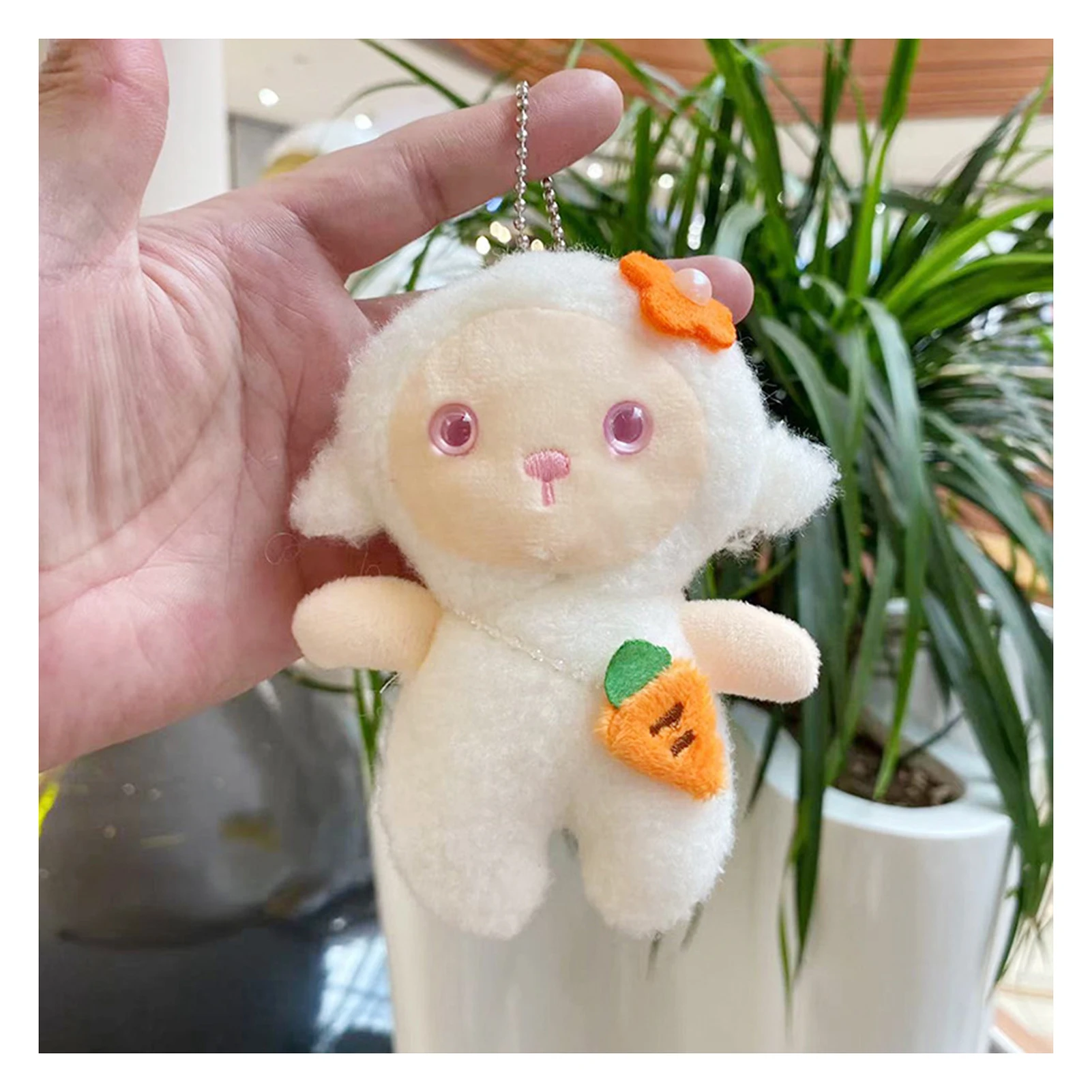 

Little Sheep Plush Pendant Hanging Doll Realistic Delicate Compact Plush Toy for Kids Boys Girls Gifts