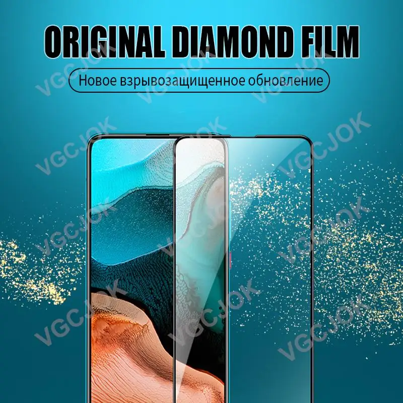 11D Full Tempered Glass For Xiaomi Redmi 12C A1 A2 Plus Screen Protector Redmi K30 K40 K50 K60 K60E Note 12 Pro Protective Glass