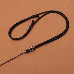 Hand - Knitted Adjustable Rope Necklace - Exquisite Women's Jewelry DIY Accessory (Coffee)