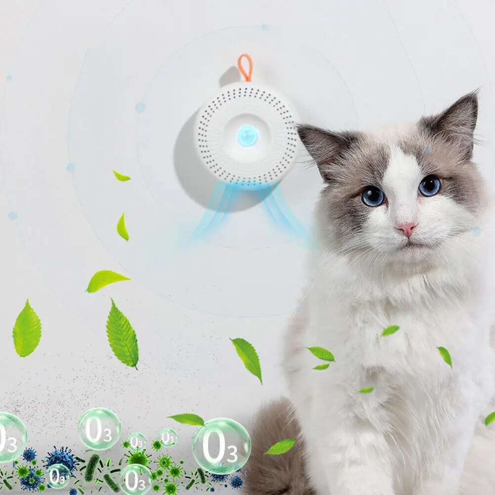 

Rechargable Deodorizer for Pet Dogs Cats Litter Box Air Cleaning Odor Eliminator Smart Cat Litter Box Dog Toilet Odor Purifier