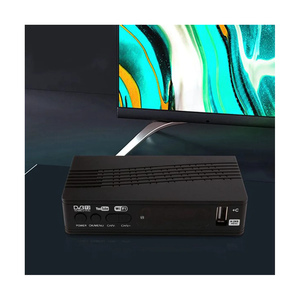 Loufy Sintonizador de TV Digital HD99 FTA HEVC 265 DVB T2 Receptor