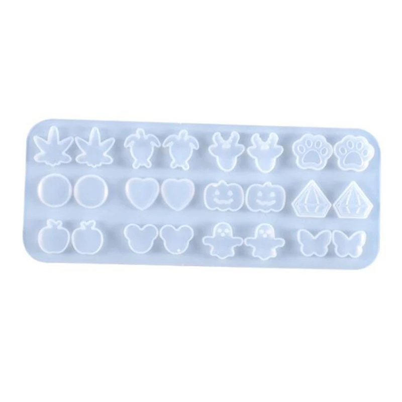 

UV Crystal Resin Epoxy Mold Handmade Jewelry Necklace Resin Mold DIY Art Crafts Ear Studs Hanging Pendant Casting Mold Dropship