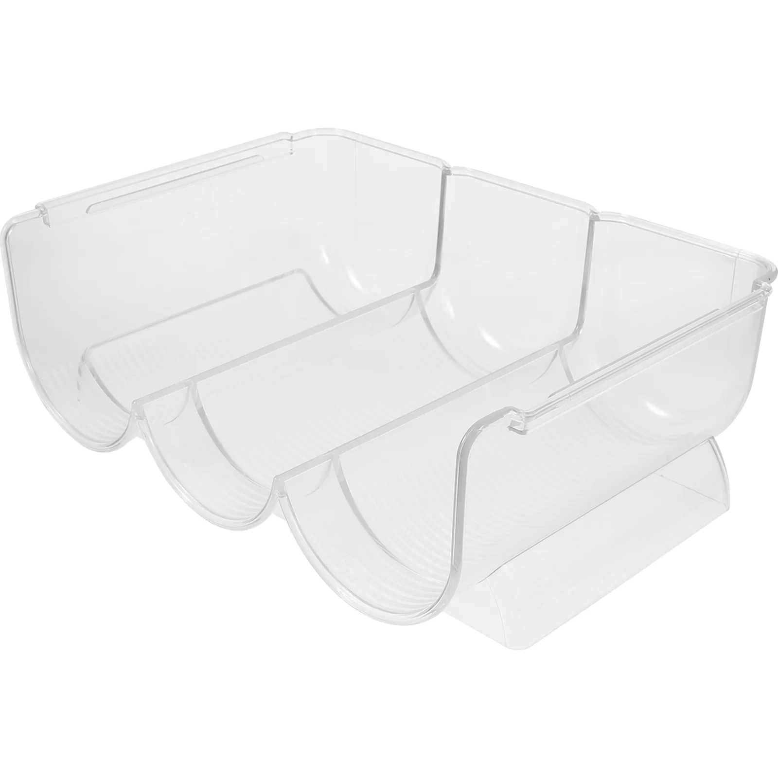 

2 Pcs Storage Box Drink Holder Refrigerator Bottle Stacker Pp Fridge Organizer Drinks