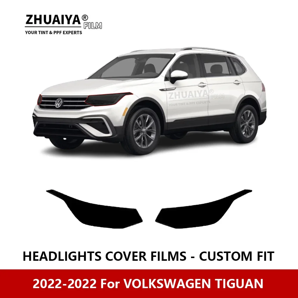 

For VOLKSWAGEN TIGUAN 2022-2022 Car Exterior Headlight Anti-scratch PPF precut Protective film Repair film stickers Accessories