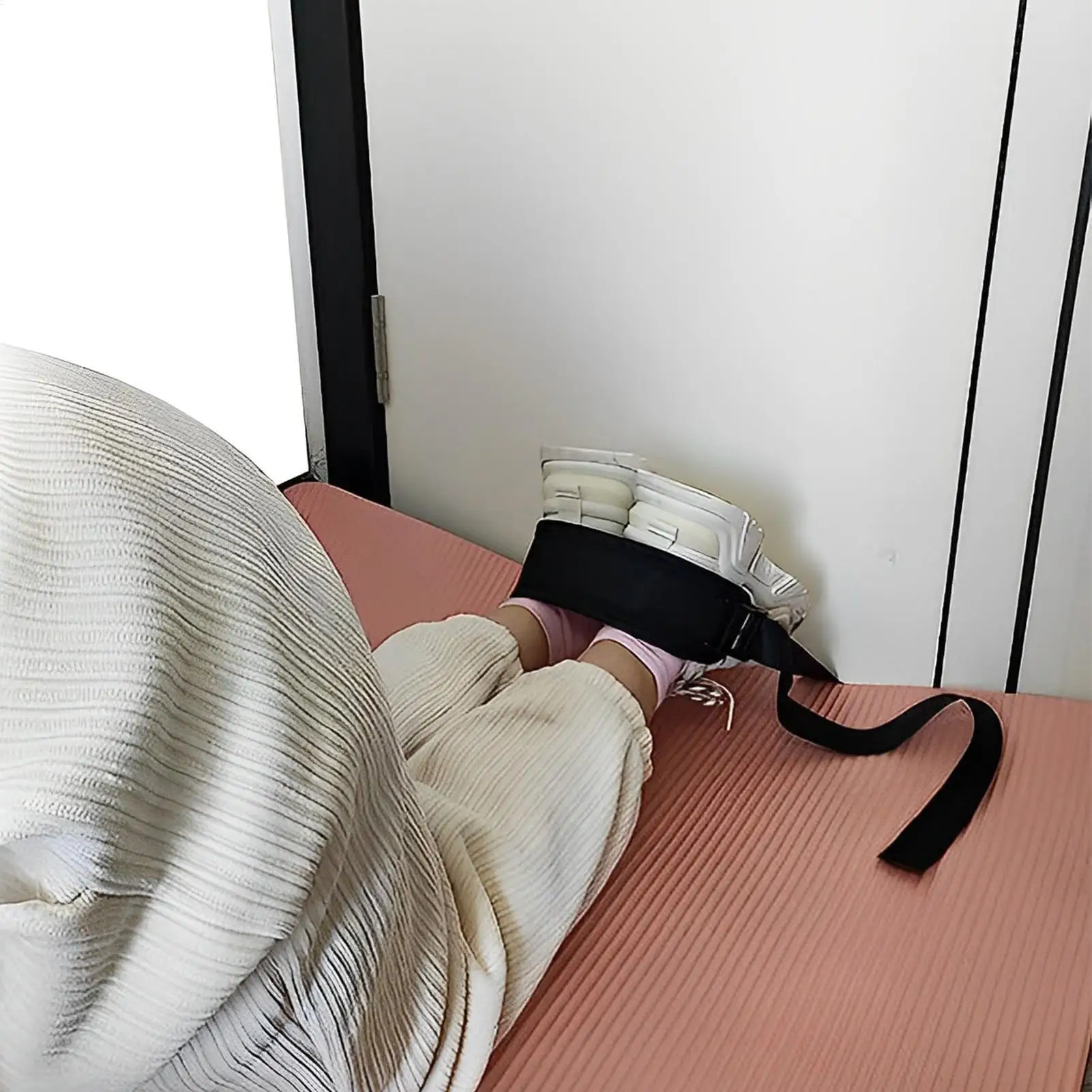 ForNordic Hamstring Curl Strap Leg Exercise Assisted Strap Belt Pad Sit-ups Workout Home Gym Fitness Equipment For Training