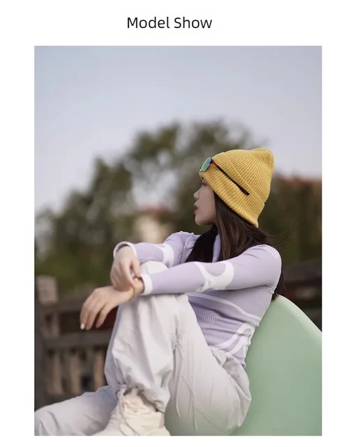 Set di lana autunno e inverno da donna all'aperto Set di pantaloni a compressione calda in lana funzionale termica per alpinismo da sci 2
