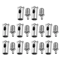 High - Strength Stainless Steel Wire Rope Cable Clamps - Set of 10, Ideal for Outdoor and Electrical Applications (Silver)