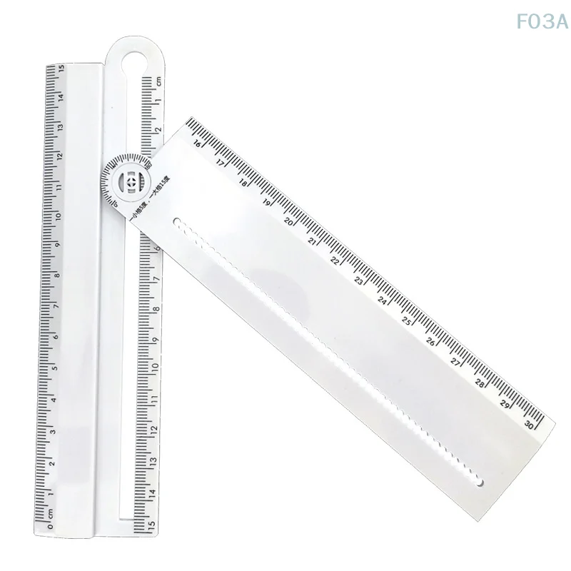 창의적인 접이식 기하학적 드로잉 눈금자, 직사각형 눈금자 각도기, 학생 문구, 수학 드로잉 도구, 학교 사무용품