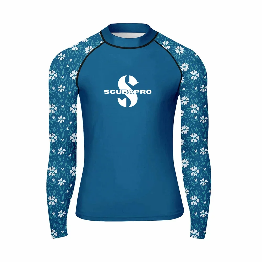 Men's Rash Guard Surfing Swimsuit Long Sleeve T-shirts UV Protection Swimsuit Swimming Shirt Beach Clothes Rashguard