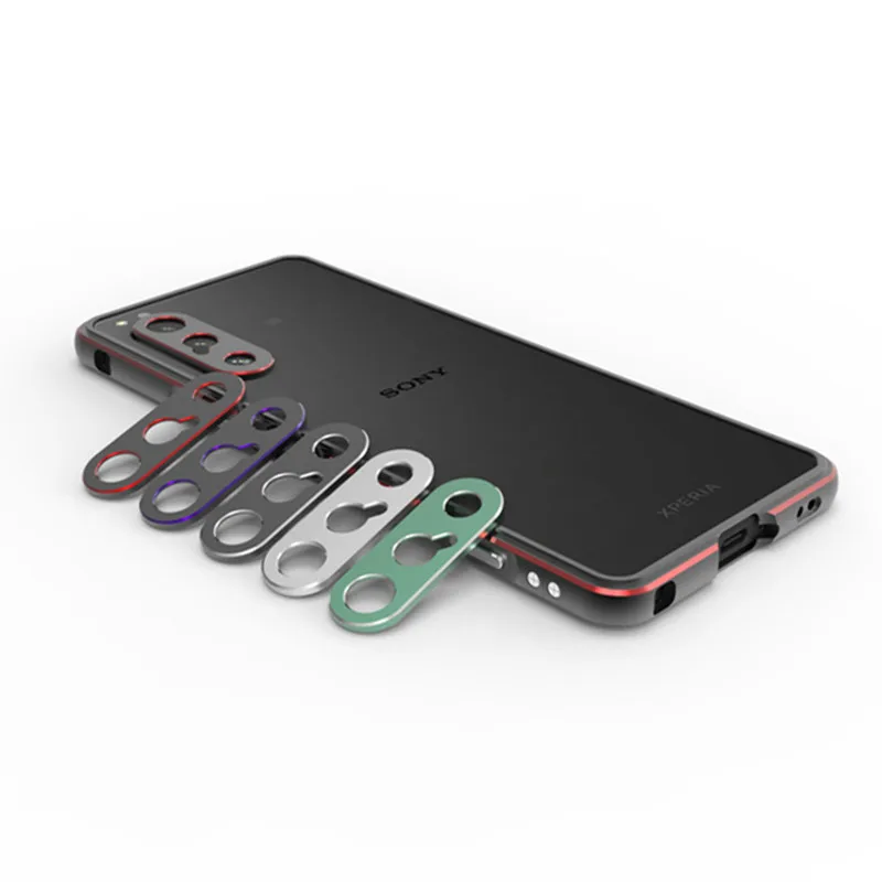 

Для Sony Xperia 5 IV 5G Case,Xperia5 IV Алюминиевый металлический бампер Рамка Тонкий винтовой чехол с защитной пленкой для камеры