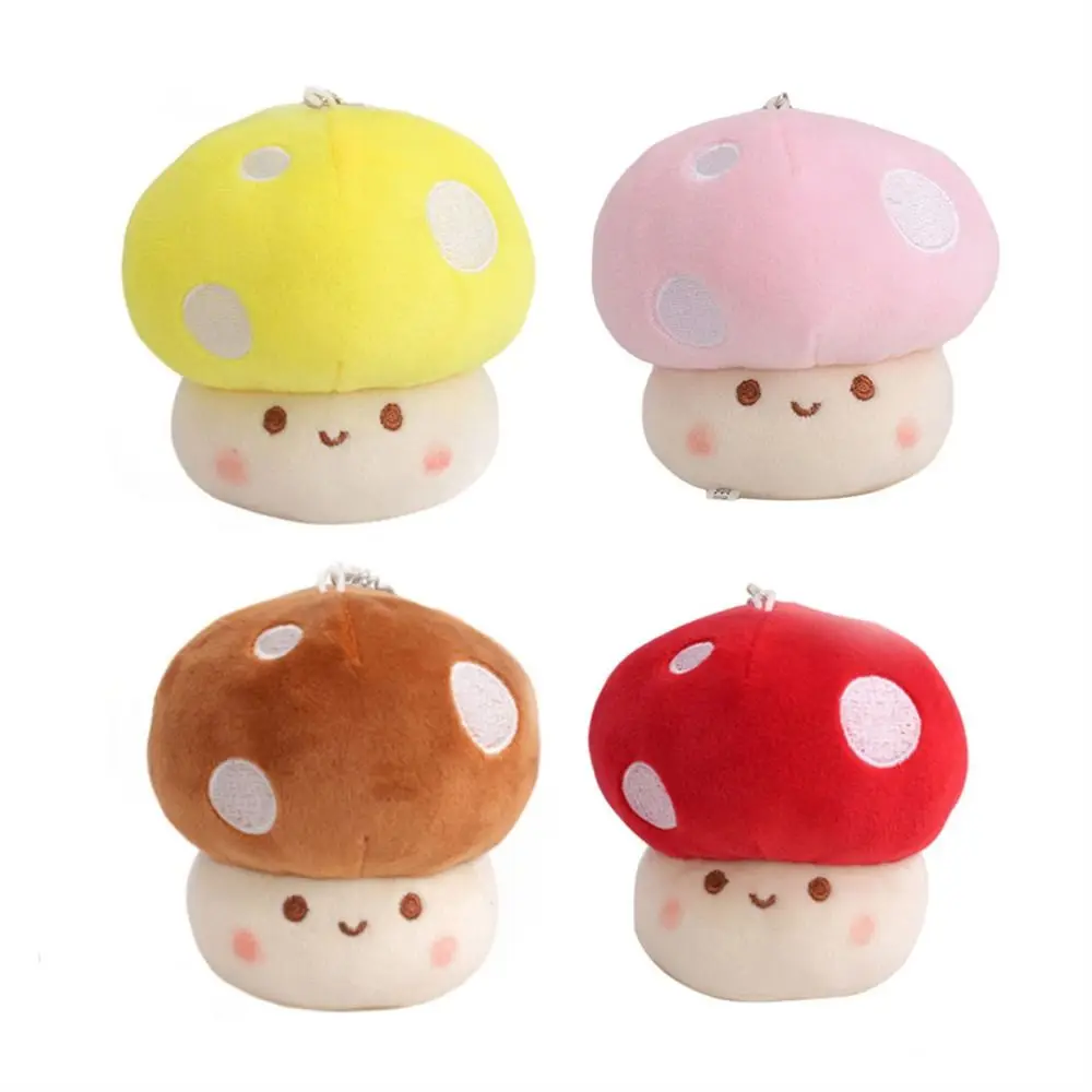 

Car Key Ring Stuffed Toy Bag Pendant Mushroom Keychain Mushroom Plush Keyring Mushroom Plush Doll Vegetables Plush Pendant