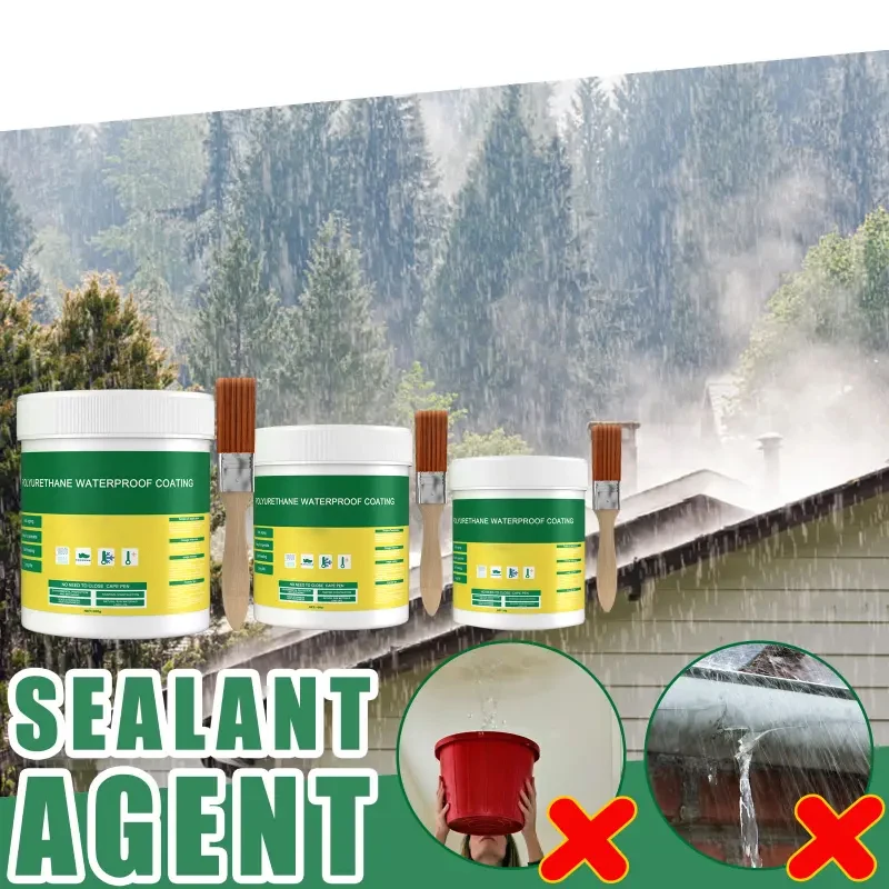 Repair Glue 30/100/300/500g Multi-Purpose Waterproof Sealant Agent Clear Invisible Leak-Proof Sealing Gel for Bathroom Roof & Wall Repairs