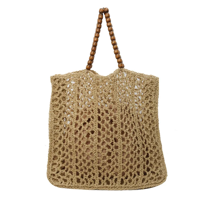 Bohemian Straw Bag Summer Handmade Beach Bag Large Capacity Shoulder Bag Vacation Rattan Totes Outdoors Seaside Handbag Bolsas