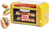 Oscar Mayer Extra Large Countertop 8 Hot Dog Roller and Bun Toaster Oven - Stainless Steel Rollers and Non-stick Warmi 1