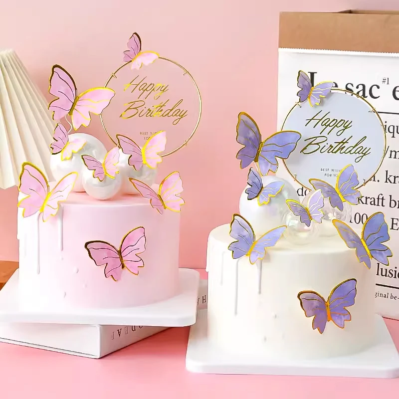 Enchanting Butterfly Cake Topper - Whimsical and Charming