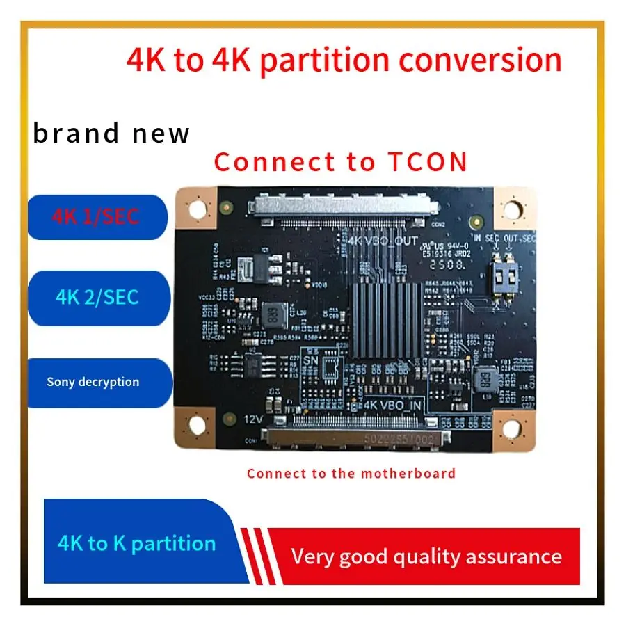 4K bölme dönüştürme adaptör panosu ekran görüntü aynası 1/2 bölme dönüşümü görüntü amplifikasyon dönüşümü